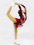 Blurred Action of Woman Figure Skater, Torino, Italy