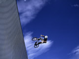 Buy Bmx Cyclist Flying Off the Vert at AllPosters.com