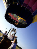 Buy Hot Air Balloon Being Prepared for Lift Off. Hudson Valley, New York, New York, USA at AllPosters.com