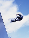 Buy Bmx Cyclist Flying Off the Vert at AllPosters.com