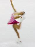 Blurred Action of Woman Figure Skater, Torino, Italy