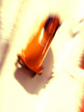 Blurred Action of 2 Man Bobsled Team, Torino, Italy