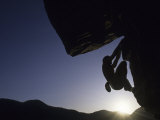 Silhouette of Rock Climber, Boulder, Colorado, USA