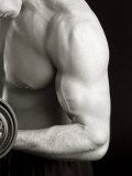 Buy Man Working Out with Hand Wieghts, New York, New York, USA at AllPosters.com