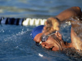 Swimmer Doing the Freestyle Photographic Print