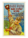 Babe Comes Home, Babe Ruth, Style 'A' Poster, 1927
