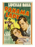 Panama Lady, Foreground from Left: Lucille Ball, Allan Lane on Midget Window Card, 1939