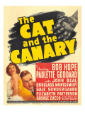 The Cat and the Canary, Paulette Goddard, Bob Hope on Window Card, 1939