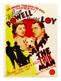 After the Thin Man, Myrna Loy, Asta, William Powell on Midget Window Card, 1936