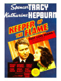 Keeper of the Flame, Spencer Tracy, Katharine Hepburn on Midget Window Card, 1942
