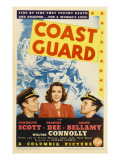 Coast Guard, Randolph Scott, Frances Dee, Ralph Bellamy on Midget Window Card, 1939