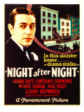Night after Night, George Raft on Midget Window Card, 1932