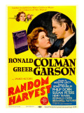 Random Harvest, Greer Garson, Ronald Colman on Midget Window Card, 1942