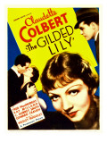 Gilded Lily, Fred Macmurray, Claudette Colbert, Far Right: Ray Milland on Midget Window Card, 1935