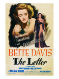 The Letter, Bette Davis on Midget Window Card, 1941