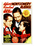 Buy Live Love and Learn, Robert Montgomery, Robert Benchley, Rosalind Russell on Window Card, 1937 at AllPosters.com