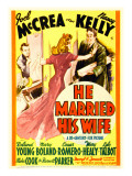Buy He Married His Wife, Roland Young, Nancy Kelly, Joel Mccrea on Window Card, 1940 at AllPosters.com