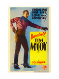 Tim Mccoy on Stock Midget Window Card, 1932