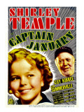 Captain January, Shirley Temple, Guy Kibbee on Midget Window Card, 1936