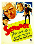 Scrooge, Second from Left: Seymour Hicks on Midget Window Card, 1935