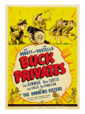 Buck Privates, Lou Costello, Bud Abbott on Midget Window Card, 1941