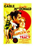 San Francisco, Jeanette Macdonald, Clark Gable, Jeanette Macdonald on Midget Window Card, 1936
