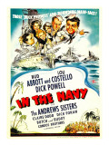 In the Navy, Dick Powell, the Andrews Sisters, Bud Abbott, Lou Costello on Midget Window Card, 1941
