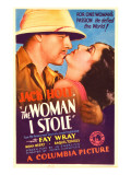 The Woman I Stole, Jack Holt, Fay Wray on Midget Window Card, 1933