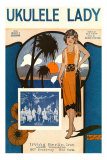Buy Ukulele Lady, Sheet Music, Art Deco at AllPosters.com
