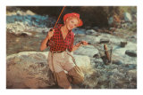 Buy Blonde Lady Fishing at AllPosters.com