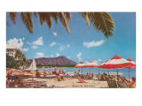 Waikiki Beach and Diamond Head, Hawaii