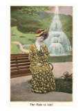 The Male is Late, Lady on Park Bench