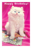 Happy Birthday, Kitten with Fan