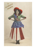 A Glorious Fourth, Girl in Flag Outfit