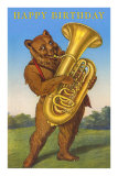 Happy Birthday, Bear with Tuba