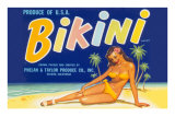 Buy Bikini Fruit Crate Label at AllPosters.com