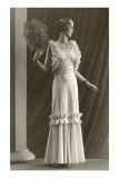 Twenties Mannequin with Ruffles and Feathers