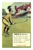 Collapsing Clubhouse, Rules of Golf