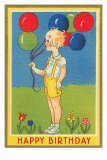 Little Girl with Balloons