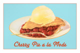 Buy Cherry Pie A la Mode with Label at AllPosters.com