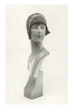 Mannequin Bust in Cloche Hat