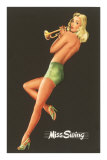 Buy Miss Swing, Pin-Up with Cornet at AllPosters.com