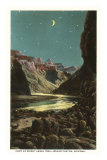 Moon over Bright Angel Trail, Grand Canyon