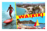 Buy Scenes of Waikiki, Hawaii at AllPosters.com