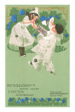 Bensdorp's Cocoa Advertisement with Young Harlequins