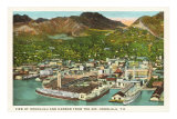 Buy Aerial View of Honolulu Harbor, Hawaii at AllPosters.com