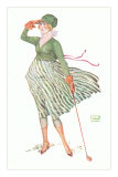 Buy Windblown Lady Golfer at AllPosters.com