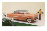 Golfer with Fifties Car