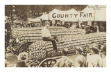 Buy Man Sitting on Giant Ear of Corn at AllPosters.com