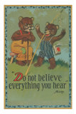 Baby Bear Telling Fish Tale